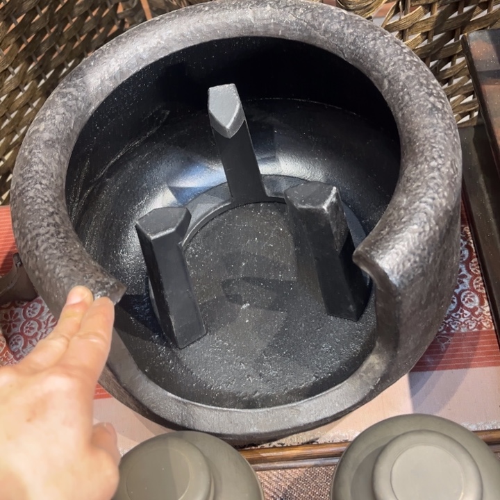 蜜安罐瓷香炉锡茶则