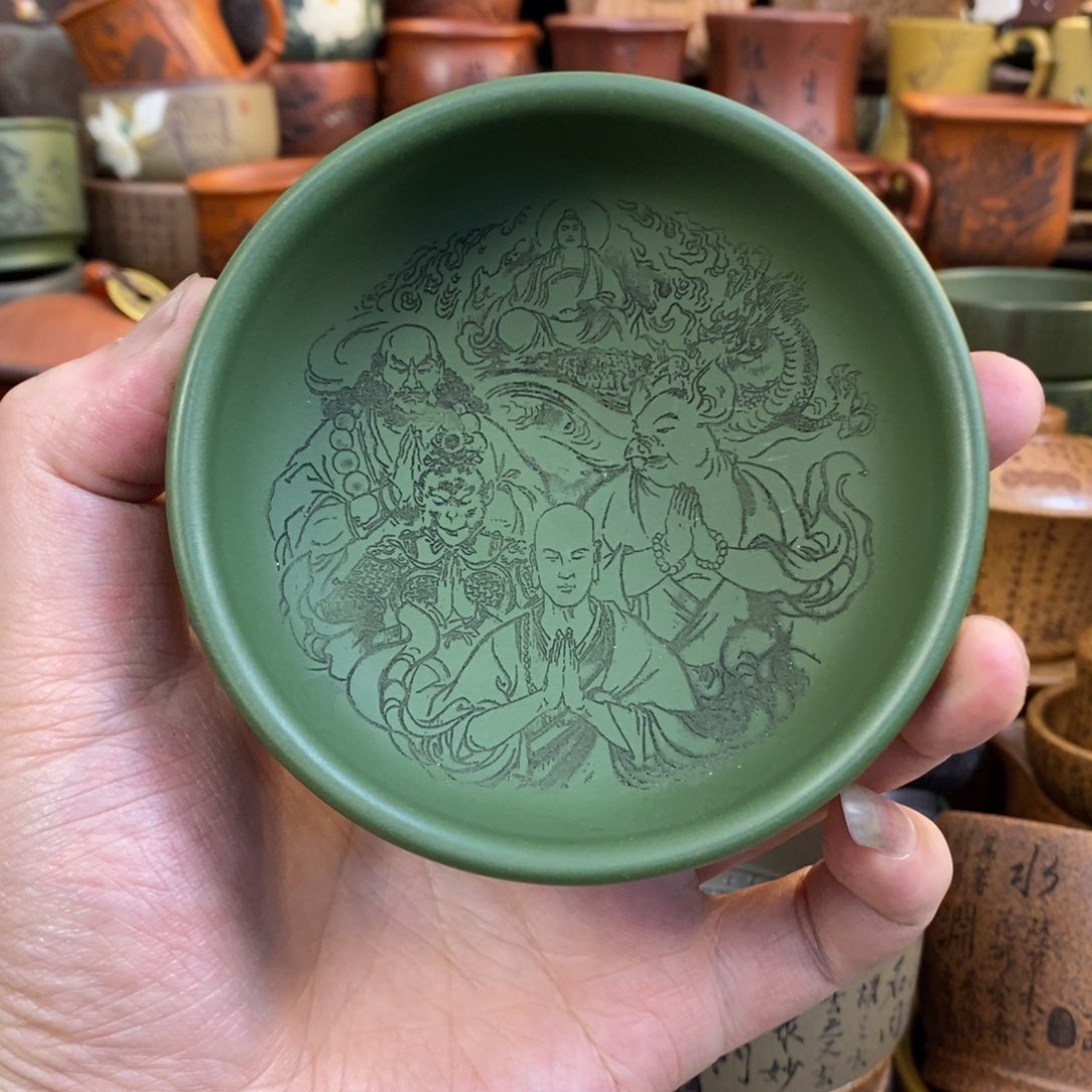 紫砂杯子宜兴全手工紫砂杯