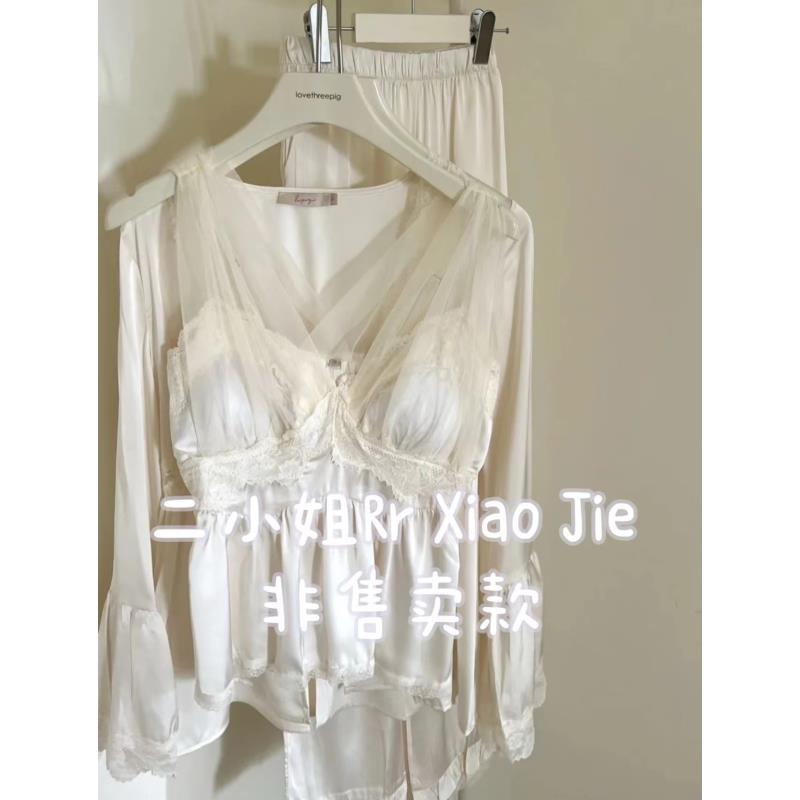 二小姐S#尾单断码秋冬长袖长裤少女家居服睡衣女套装