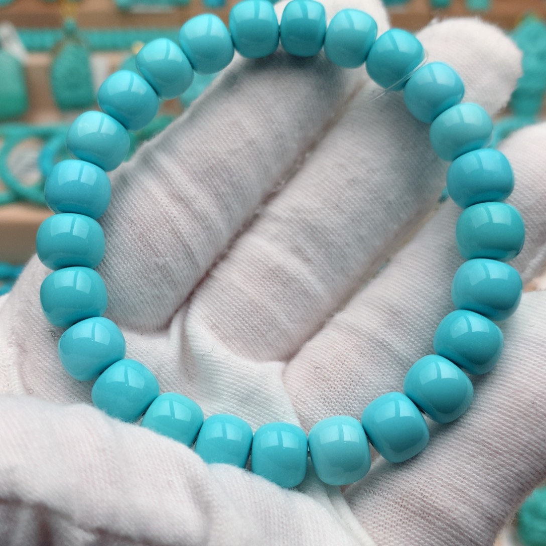 绿松石未镶嵌珠宝奇石8.5-9mm