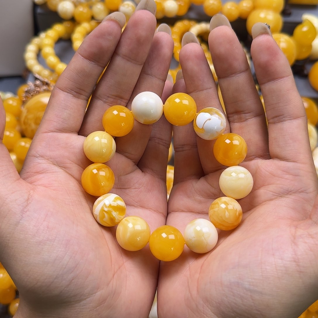 未镶嵌蜜蜡珠宝奇石17mm