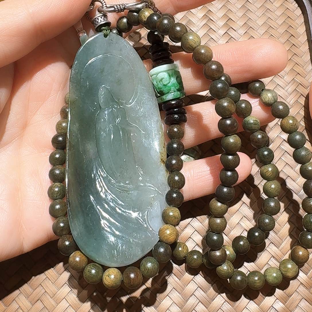 颈饰未镶嵌翡翠设***莎