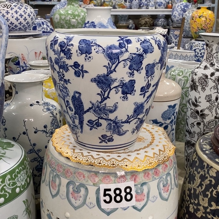 摆件心****享手绘陶瓷花瓶打孔