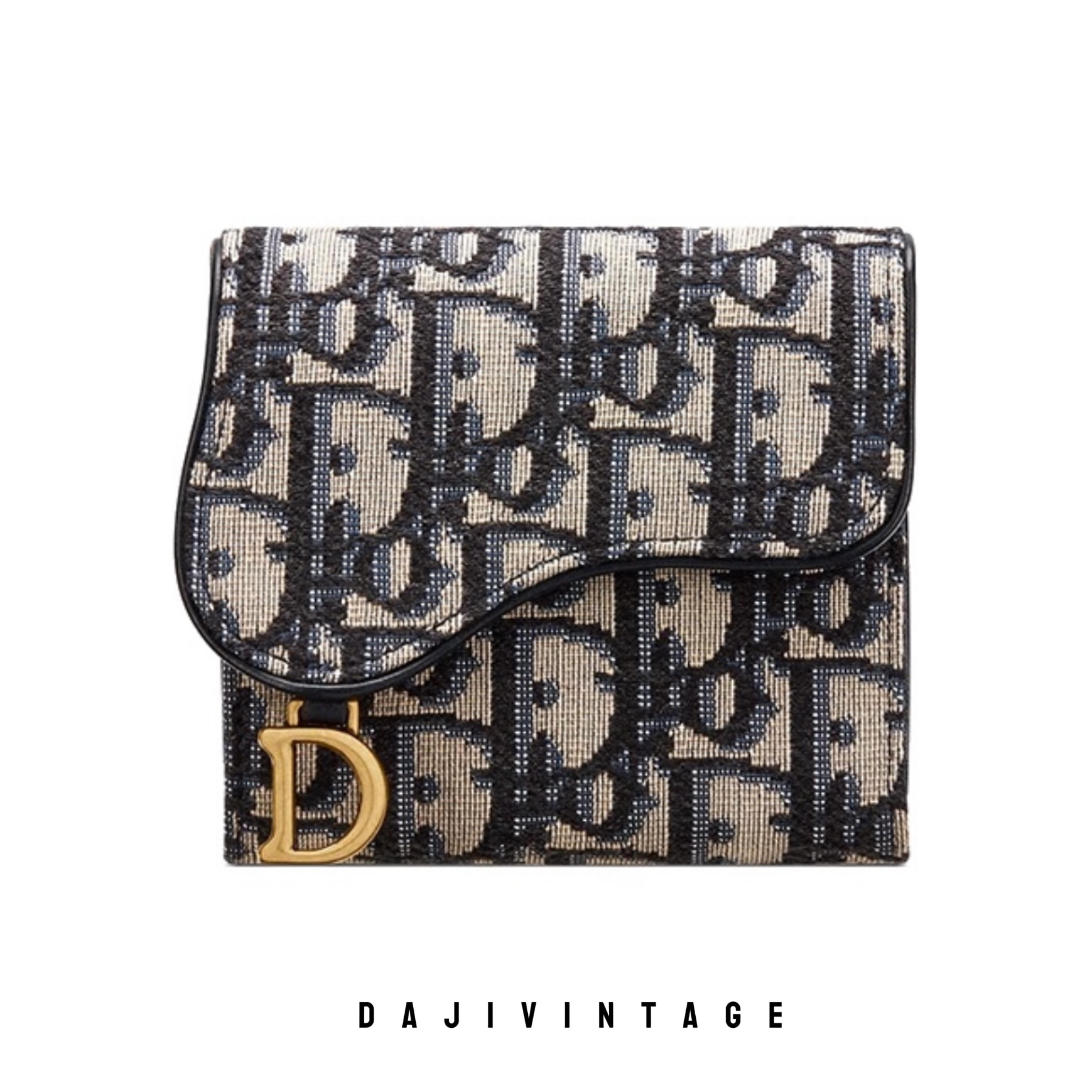 95新 DIOR/迪奥 大吉一店/DIOR迪奥蓝老花三折钱包