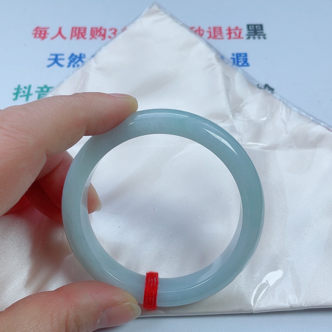 翡翠未镶嵌手镯天然翡翠手镯56.3