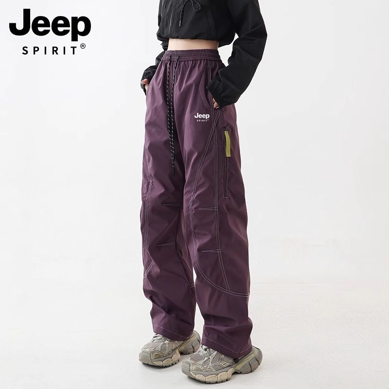 JEEP SPIRIT冲锋裤女款四季户外登山运动防风防水速干工装裤子