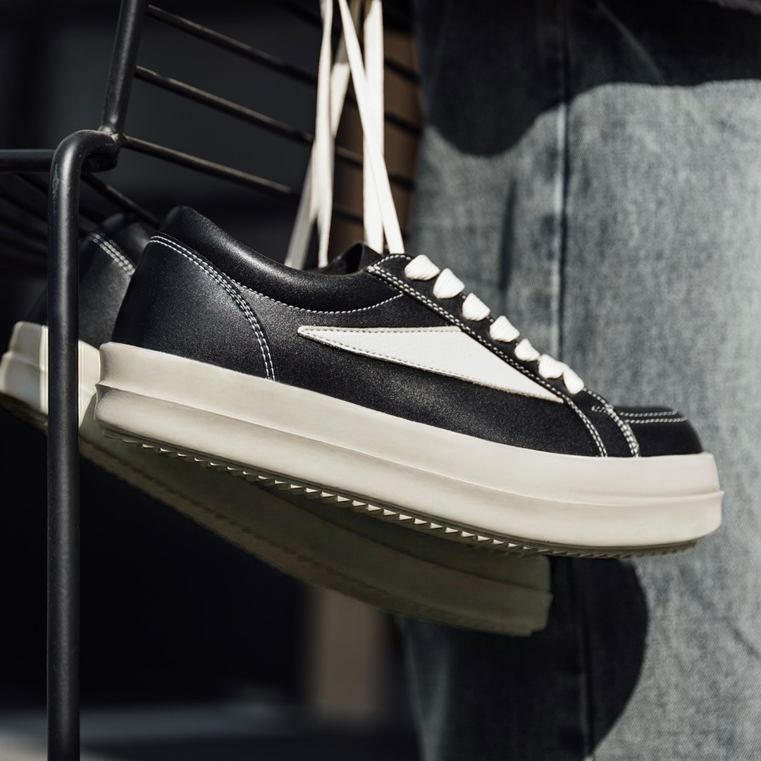 MRA厚底ro板鞋男鞋美式高街运动休闲鞋黑色高级感复古百搭潮鞋子