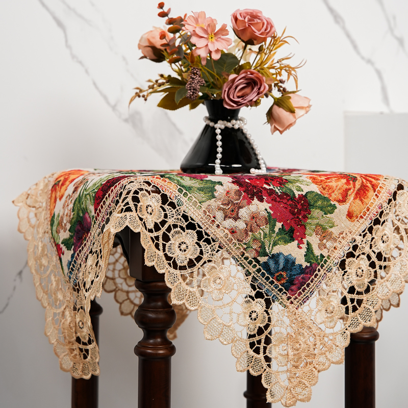 301m（60cm方）拍一发二米百花棉麻万能小盖巾防尘盖布方形