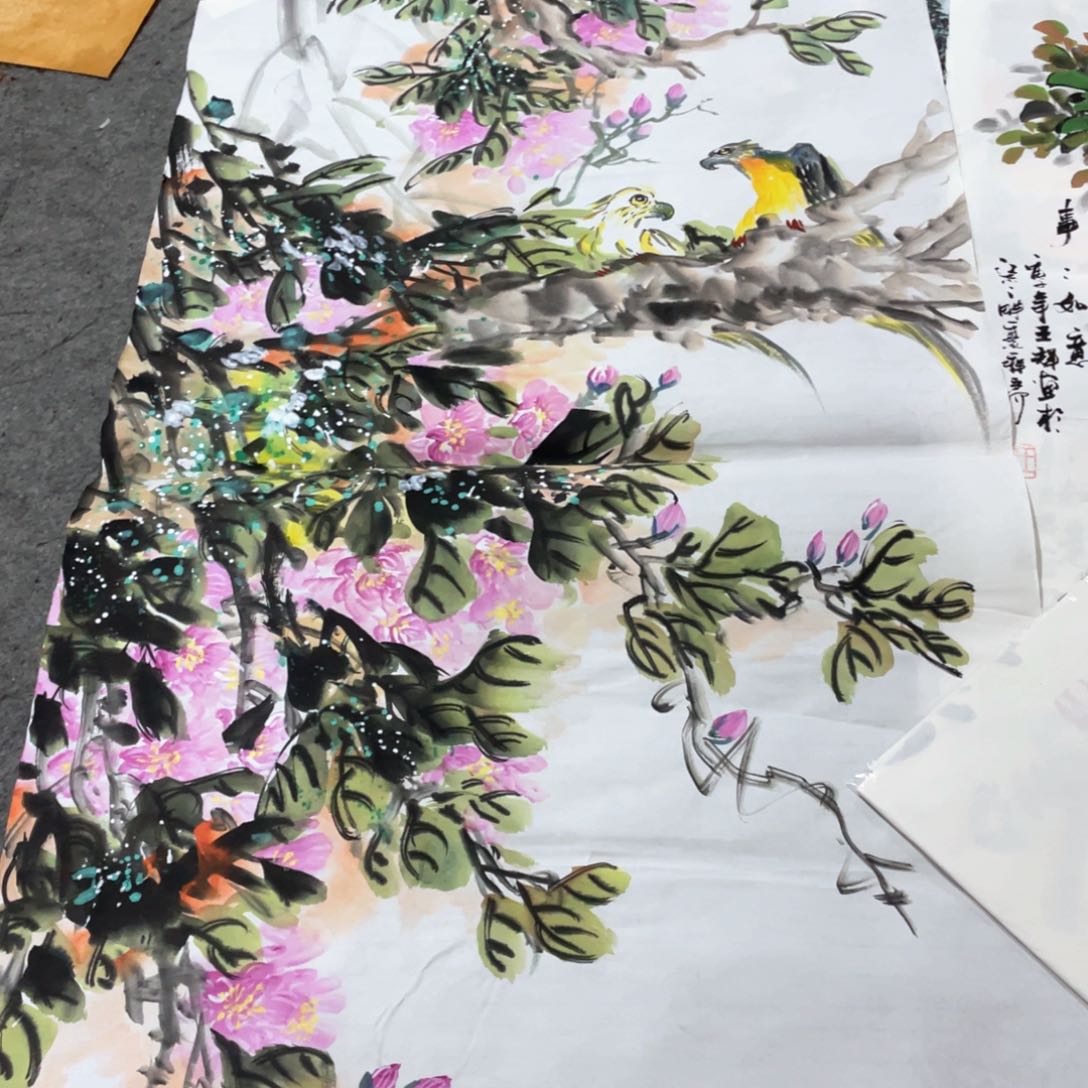 国画国画作品画心一张