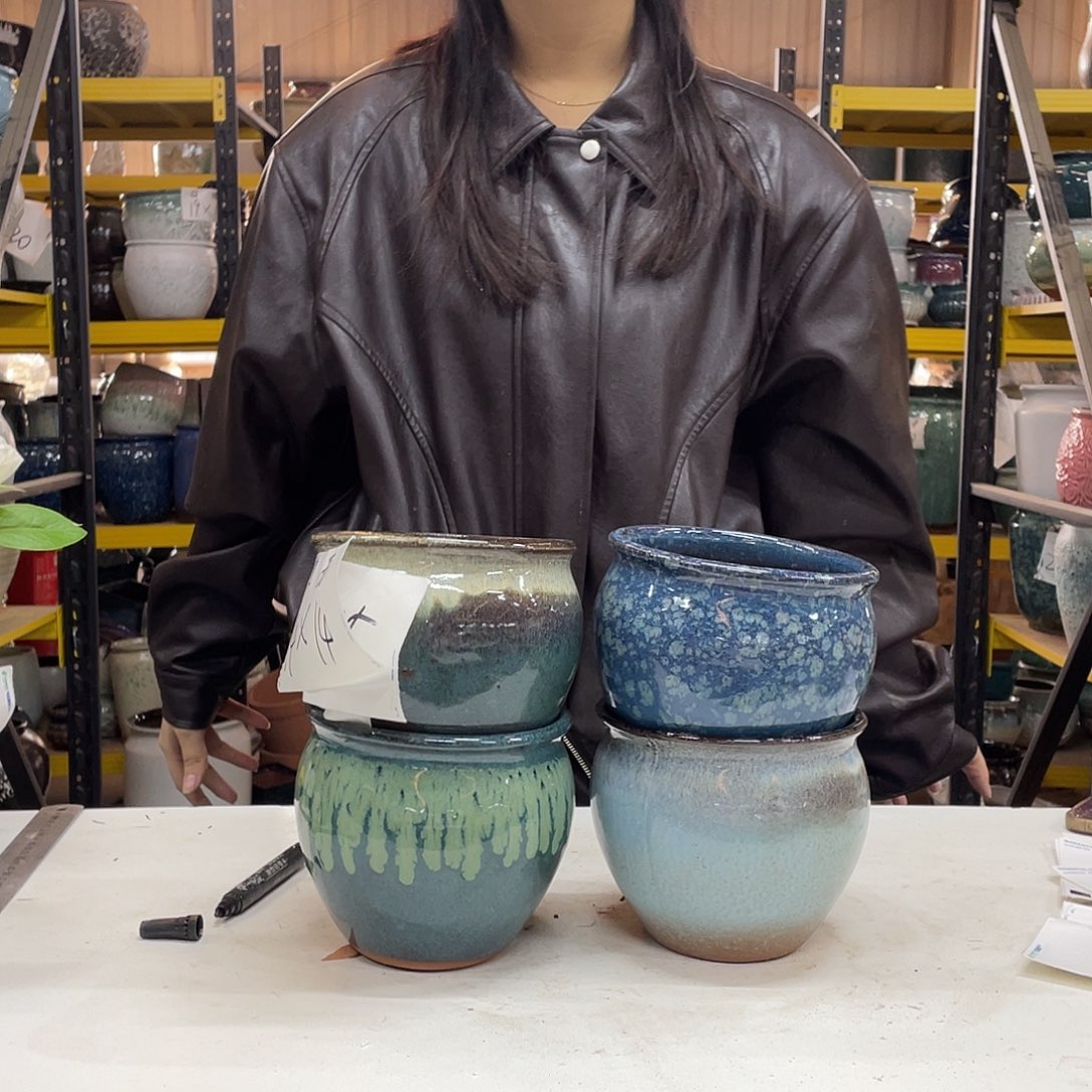 宜兴紫砂粗陶花盆