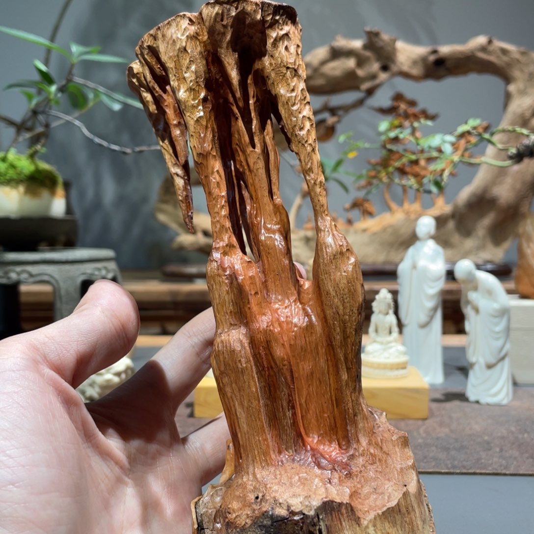 紫***光木荔枝木底座工艺品