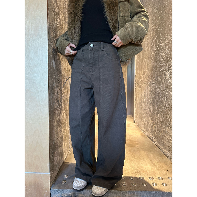 来自b0【立体分割裤】秋冬款显瘦时尚宽松立体压线休闲裤【BL9016