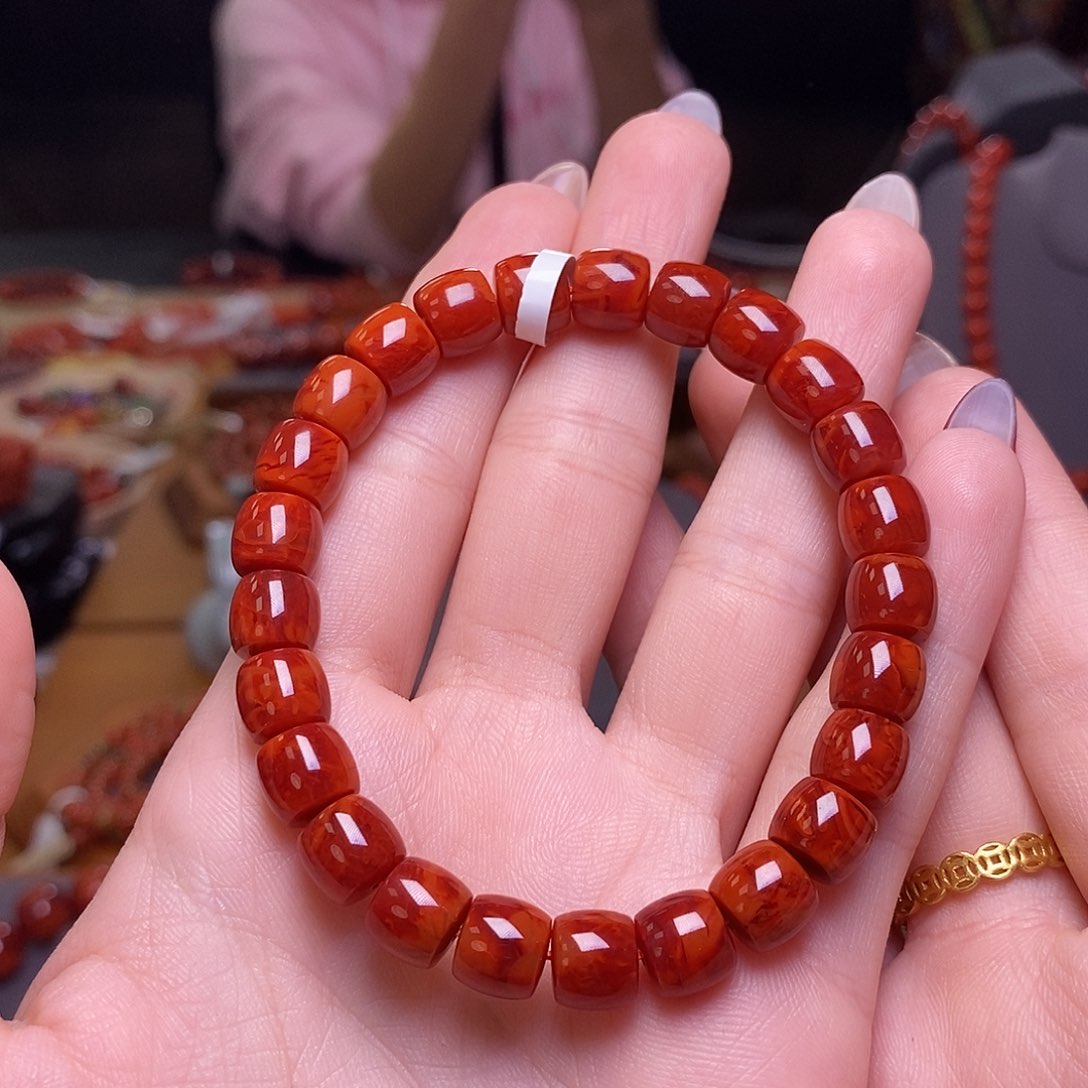 南红玛瑙手串未镶嵌秋***天8mm