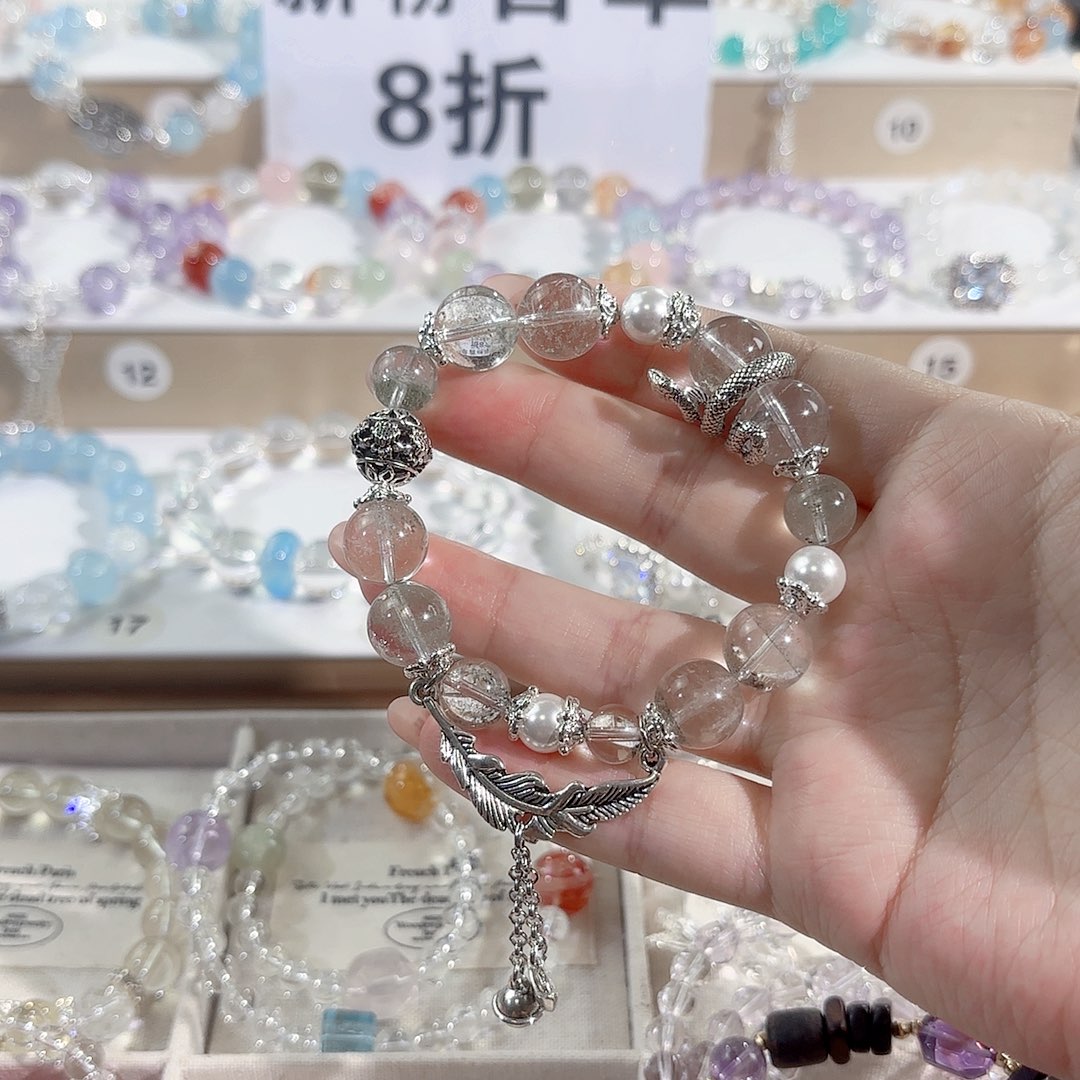 水晶手串未镶嵌双A白水晶