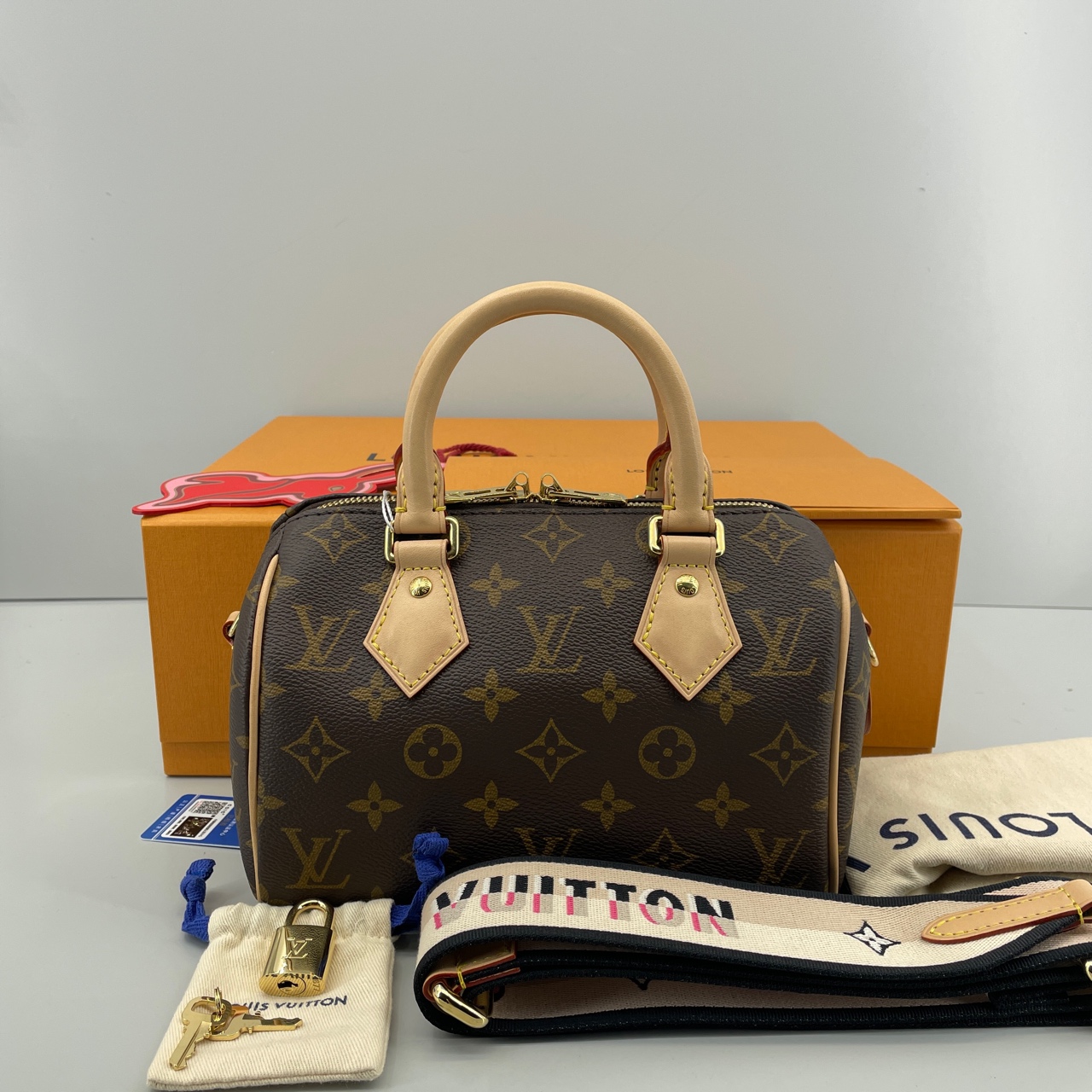 95新 LouisVuitton/路易威登 优选/Speedy20手提包 全套 Z051206