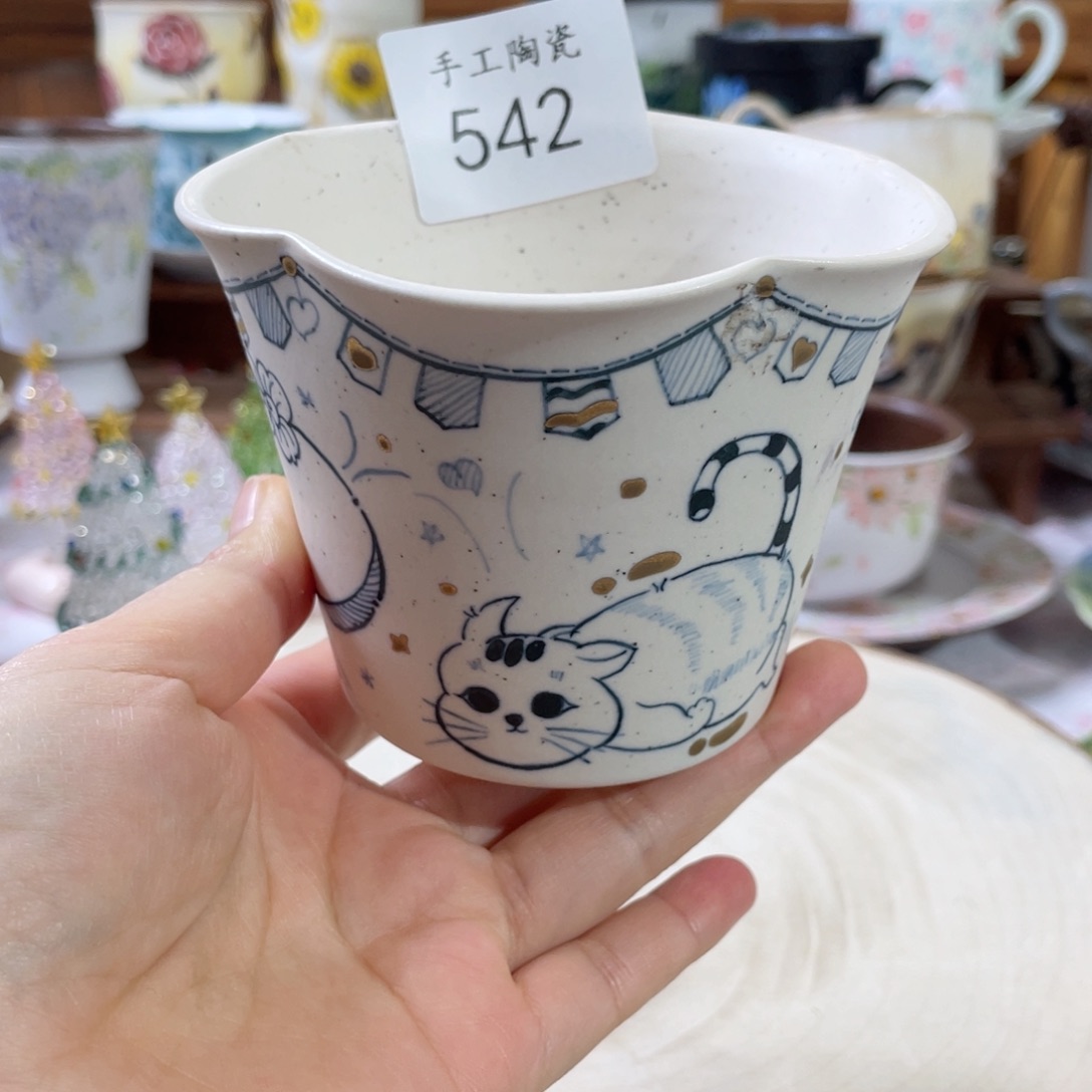 景德镇手工青花杯542