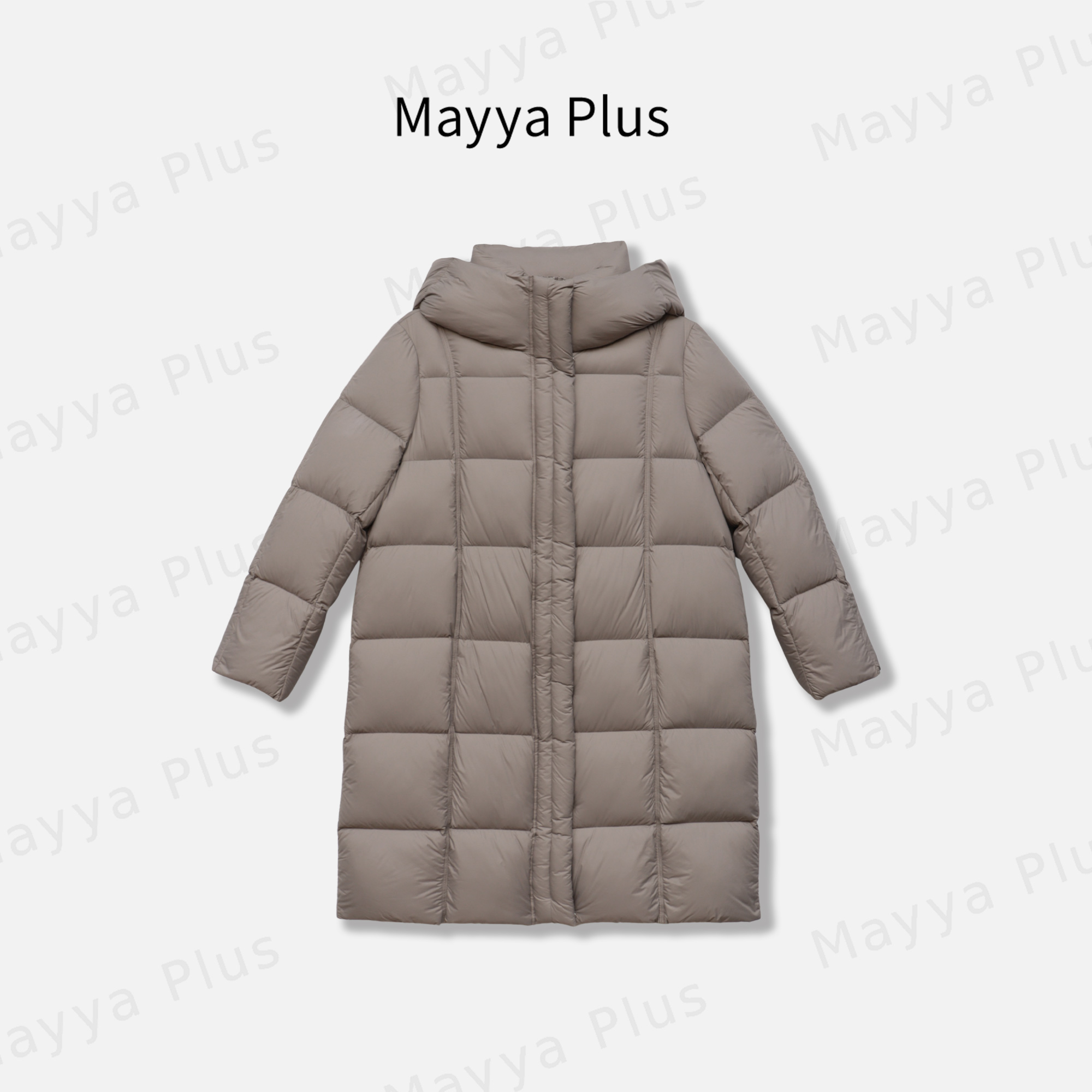 【北岛雪山】秋冬连帽中长羽绒服女外套32546532