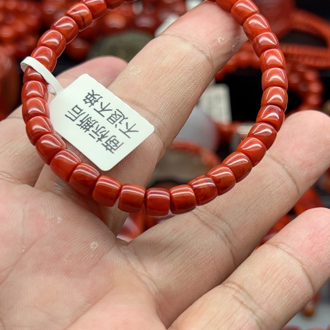 南红玛瑙手串未镶嵌