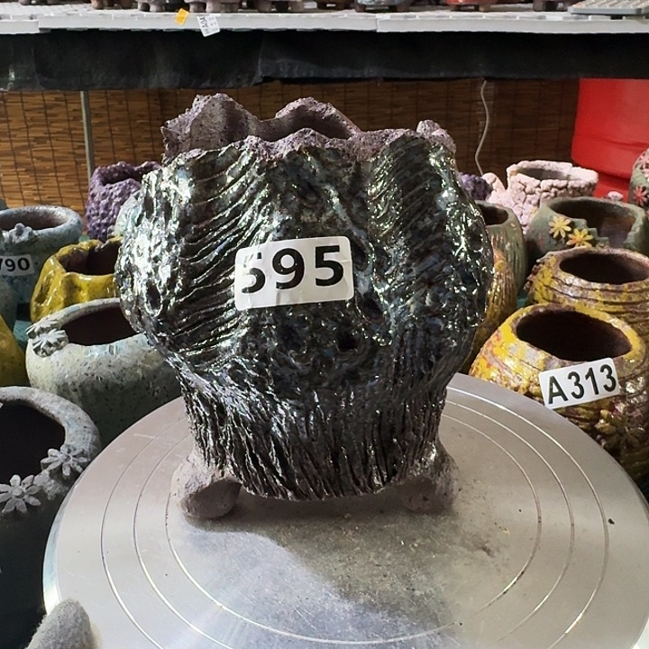 内口9高16粗陶手工制作