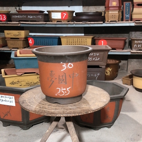 紫砂紫砂花盆包邮