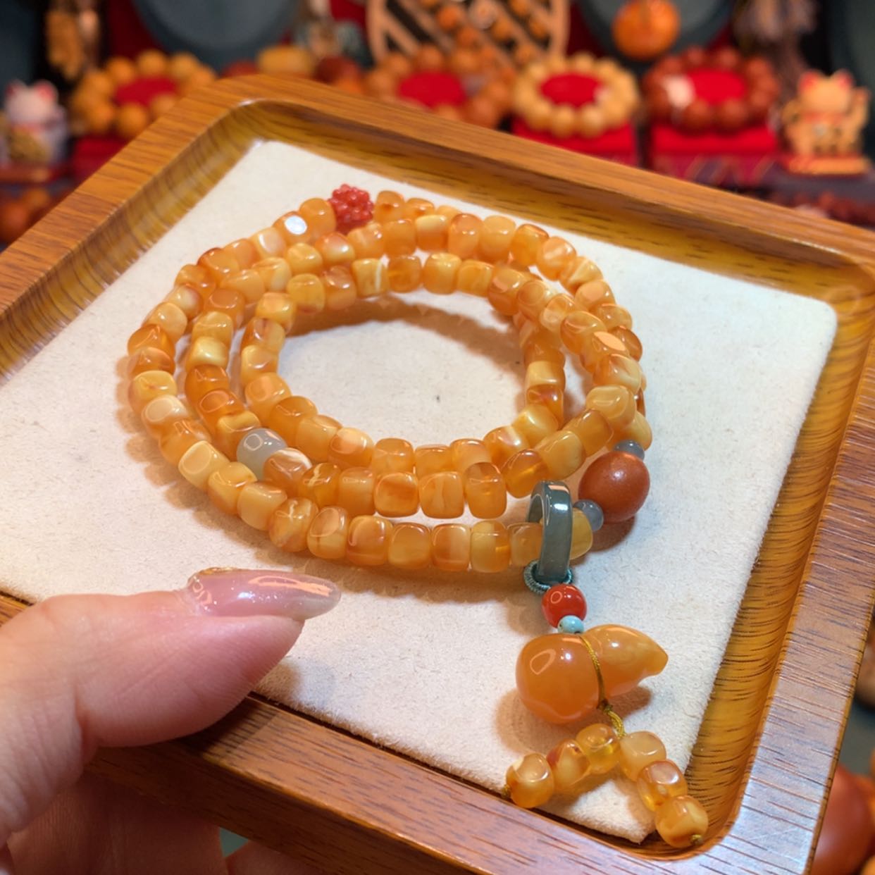 【闪购商品】蜜蜡手链未镶嵌蜜蜡手链