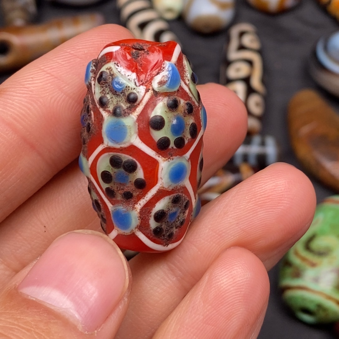 白玉菩提吊坠天珠