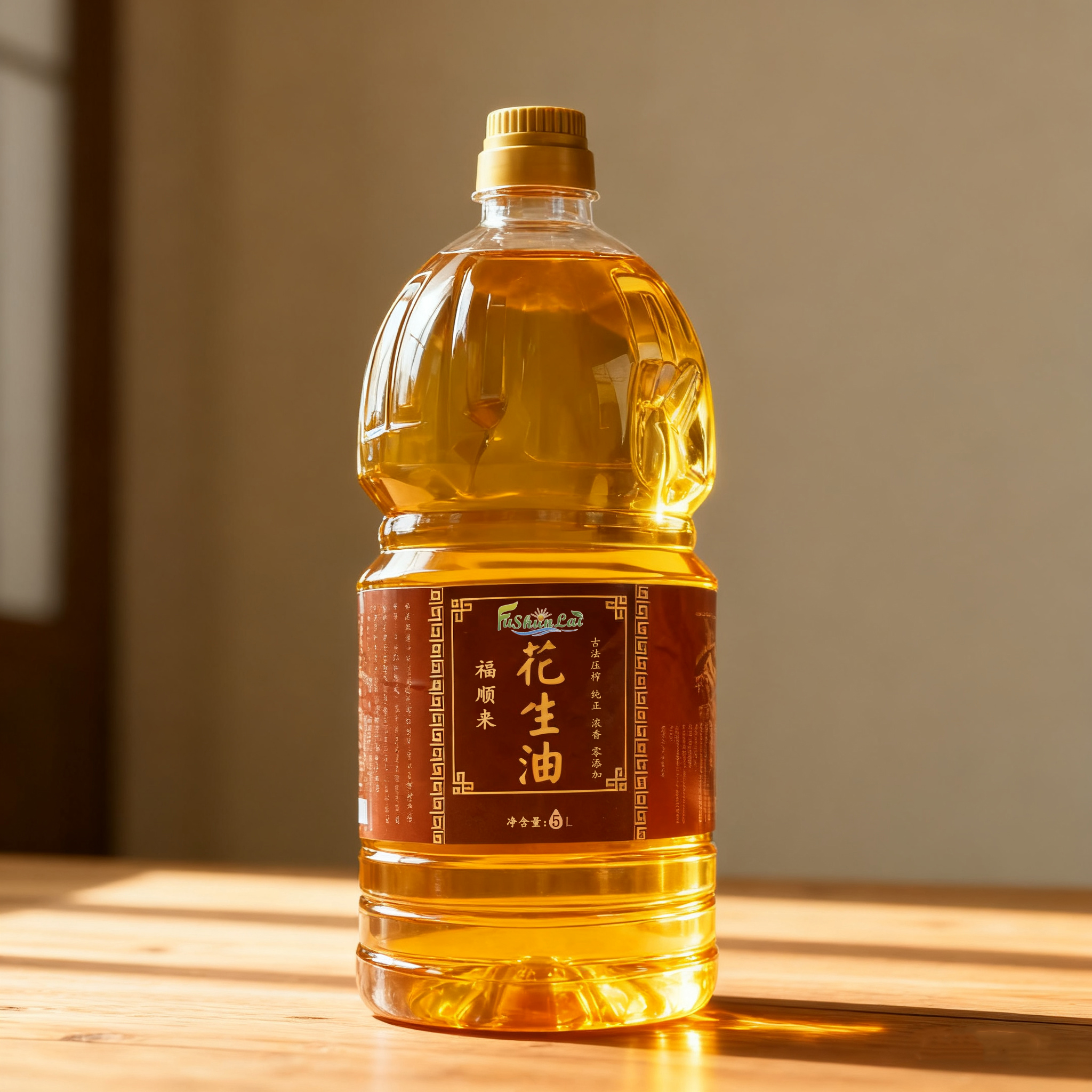 福顺来古法花生油5斤食用油家用