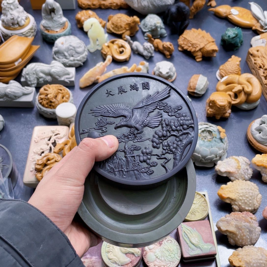 大鹏展翅手工制作壶承