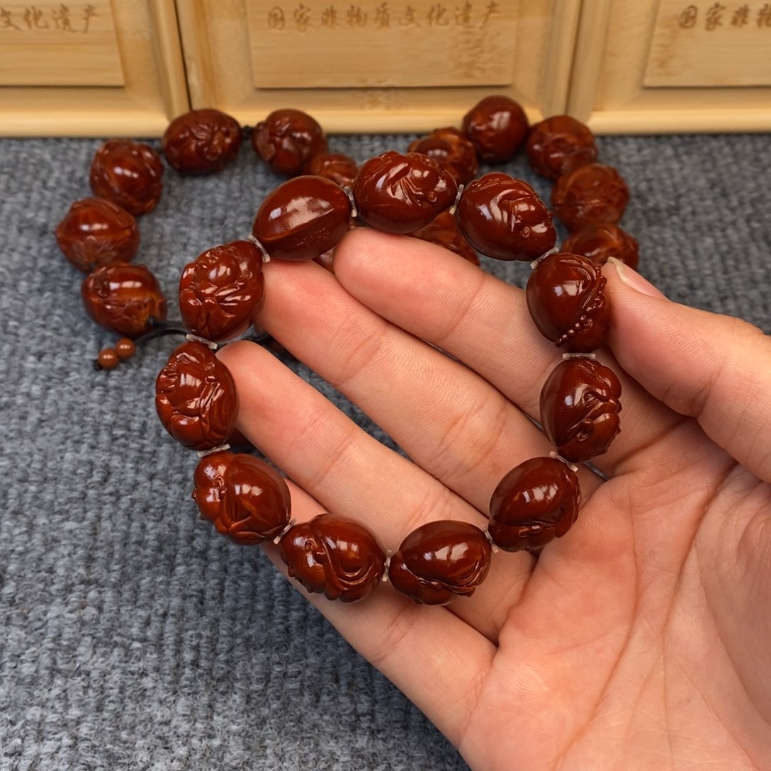 （***笙橄榄核手串/手链鲨鱼弥勒