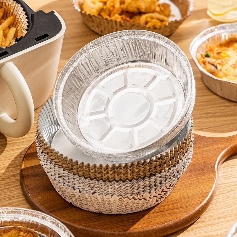 摩登主妇空气炸锅锡纸碗家用锡箔纸盘厨房烘焙烤箱吸油食物专用纸