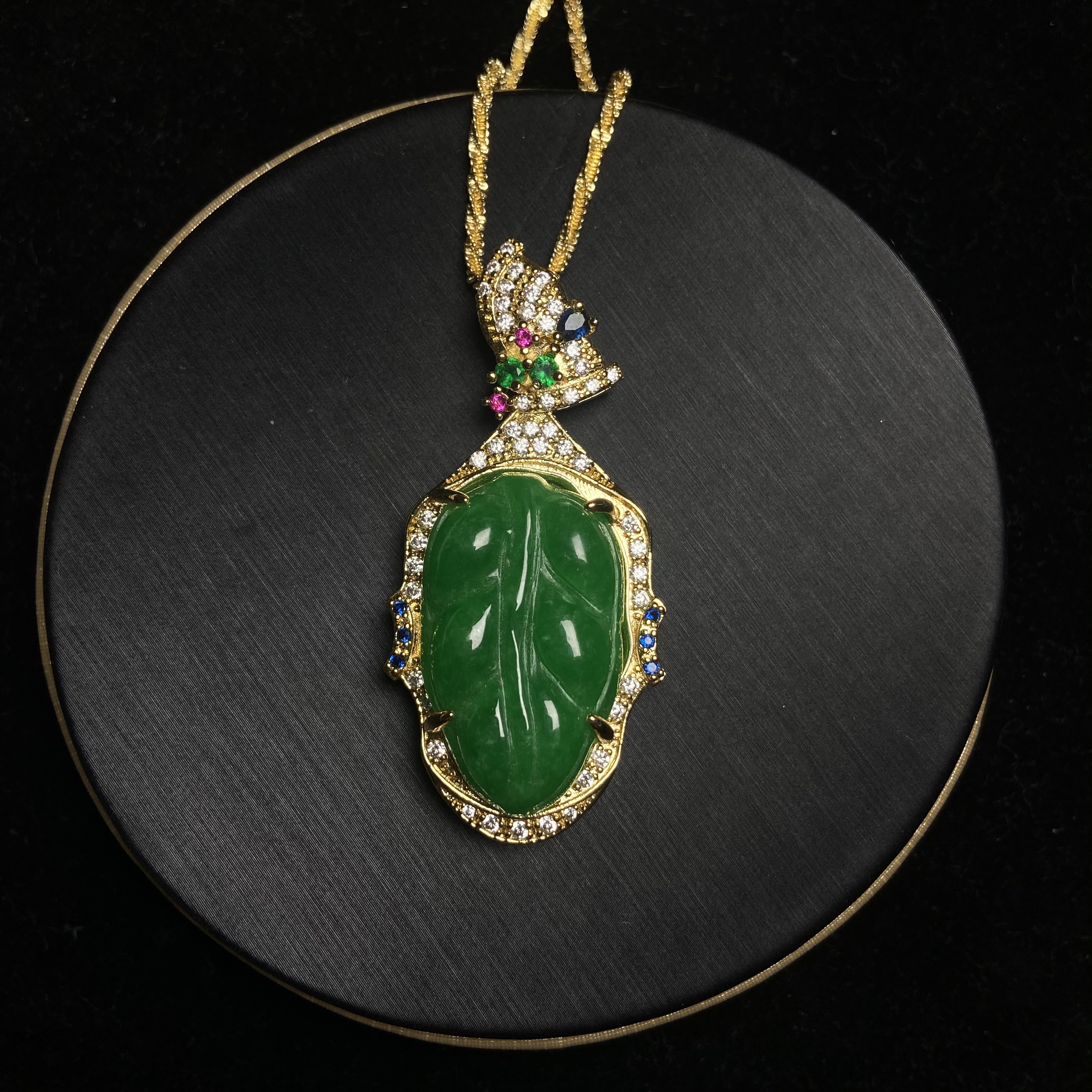 【私人订制款】大叶子吊坠-67