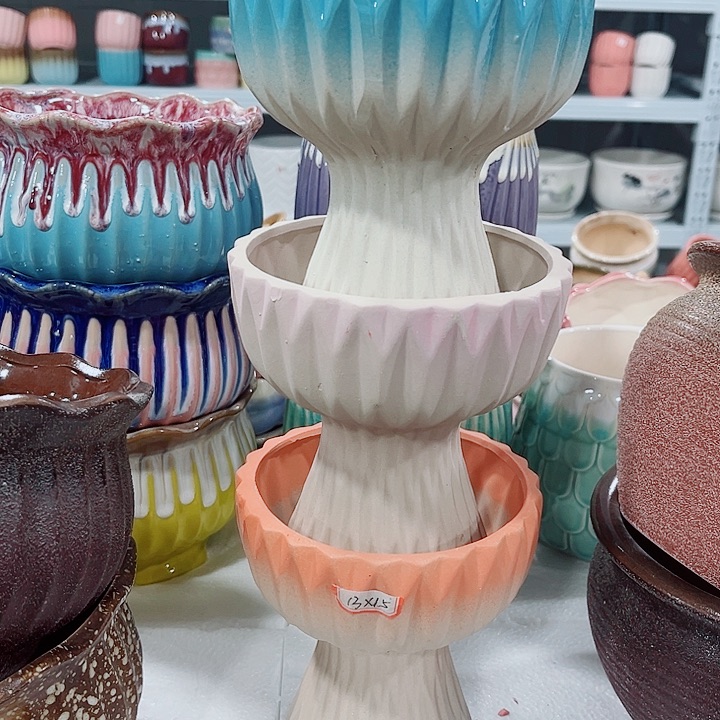 多肉陶瓷花盆满10元包邮