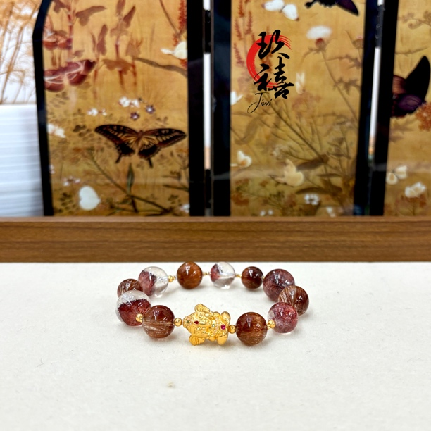 【二妹推荐】18k金毕业黑樱花铜发单圈 0904 A111201401 多样性发一