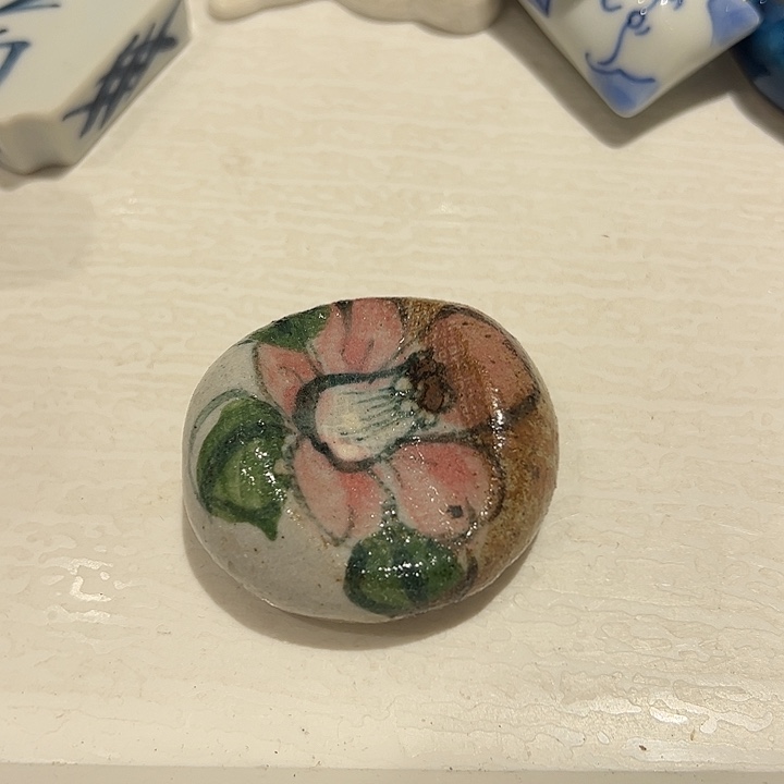 w***婷瓷织布烧手绘花花筷置一个有调性