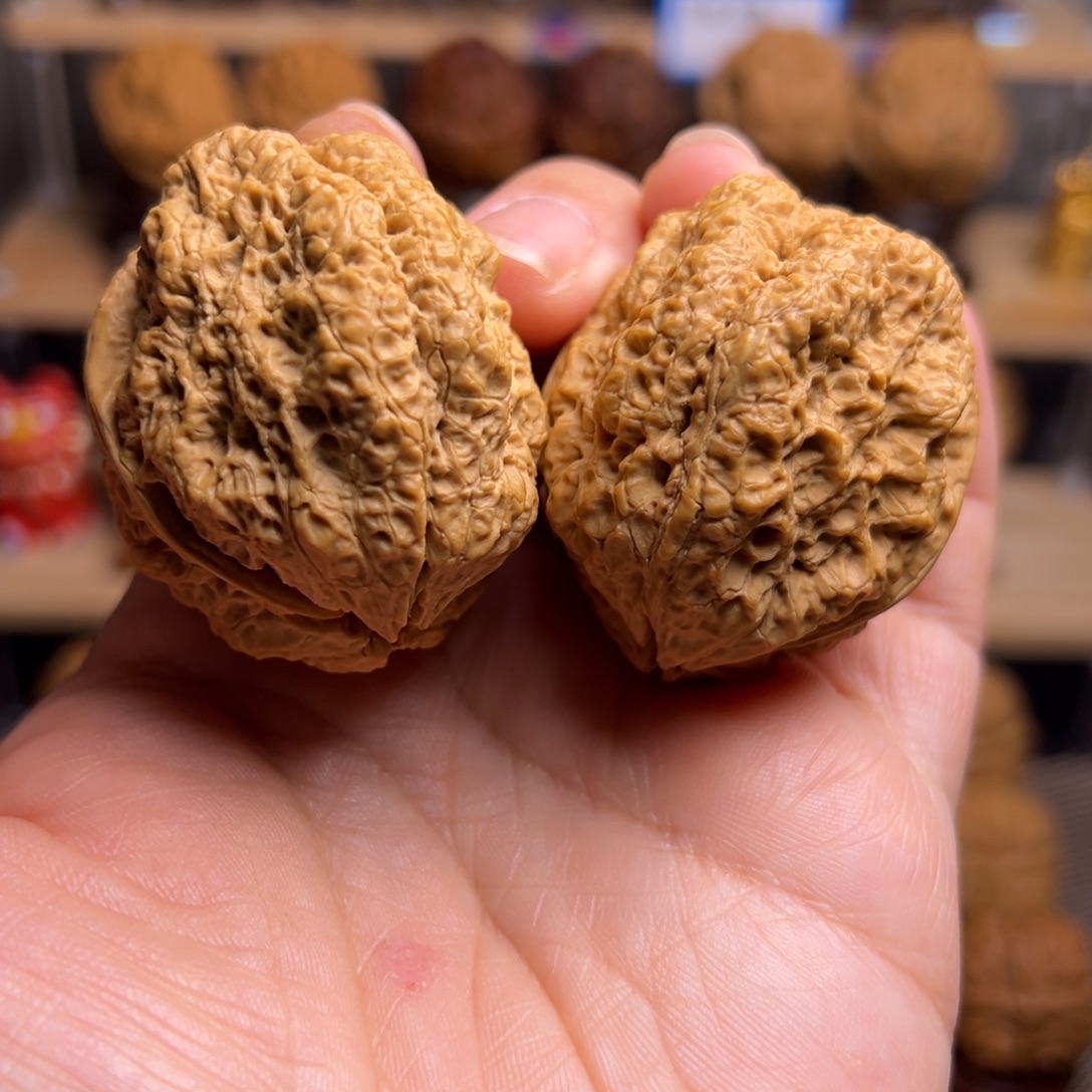 文玩核桃把件28w老树蝴蝶蟾46尺