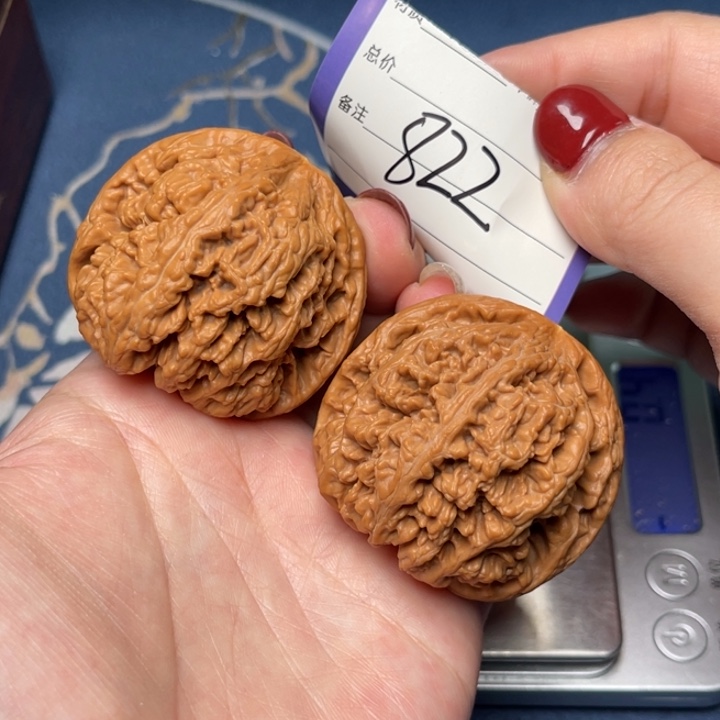 文玩核桃把件粗筋45