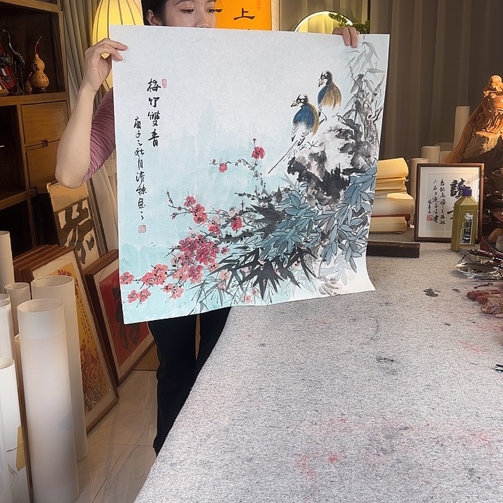 书法张清栋老师每竹双音