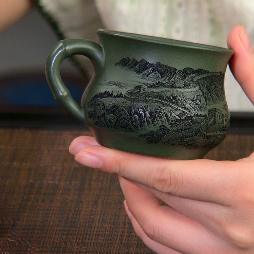 茶杯紫砂高货放漏