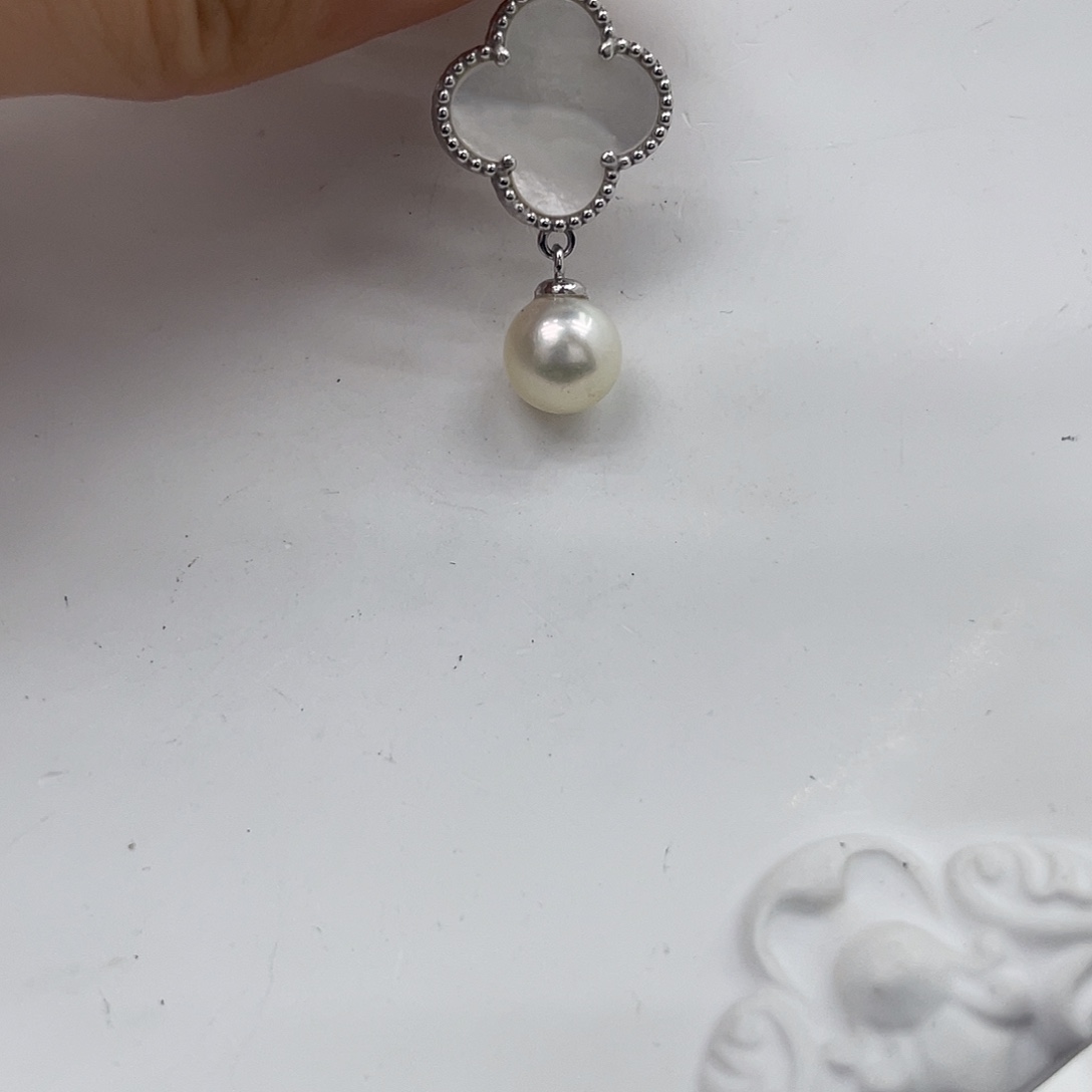 吊坠(不含链)银S925镶嵌海水珍珠