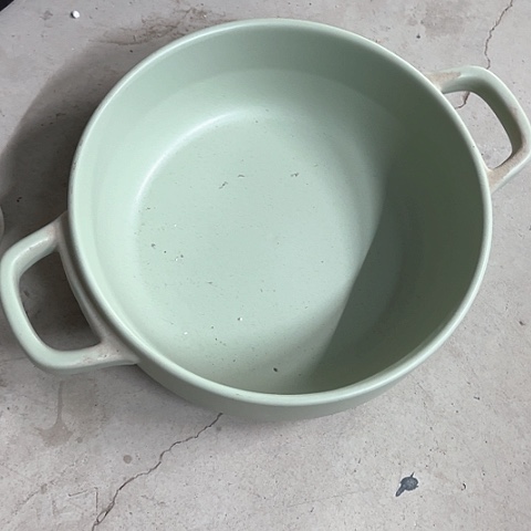 微瑕，明火，口径23，高度7大号薄荷绿