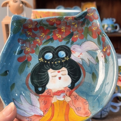炉景德镇釉下手绘陶瓷 