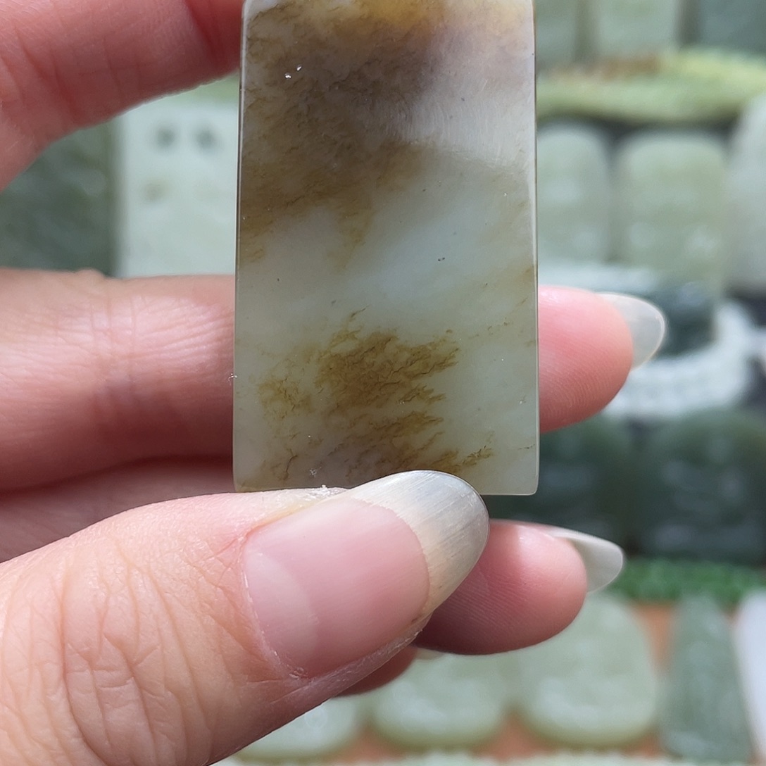 和田玉未镶嵌吊坠(不含链)