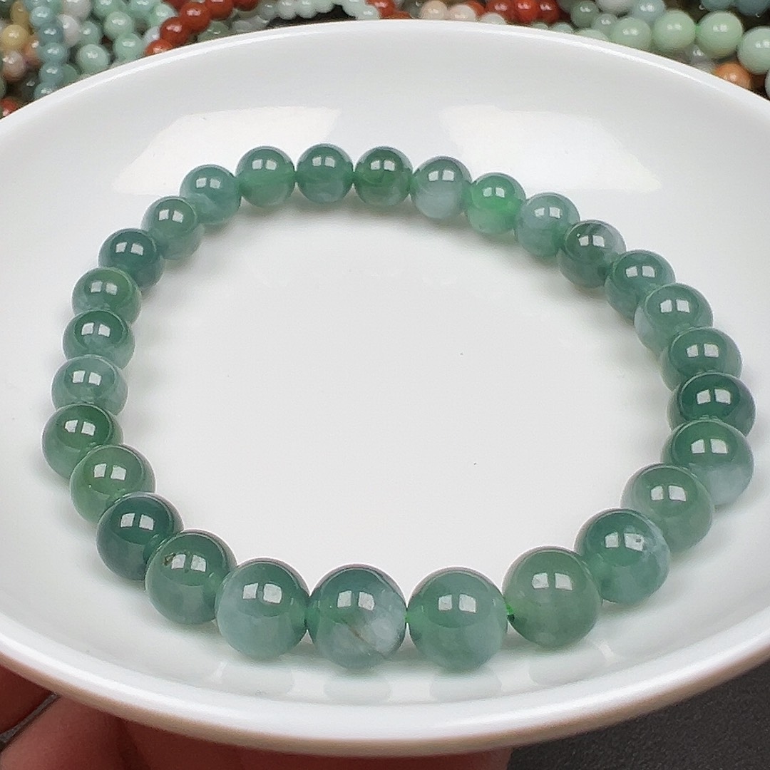 翡翠手链未镶嵌哈****堡货主老华