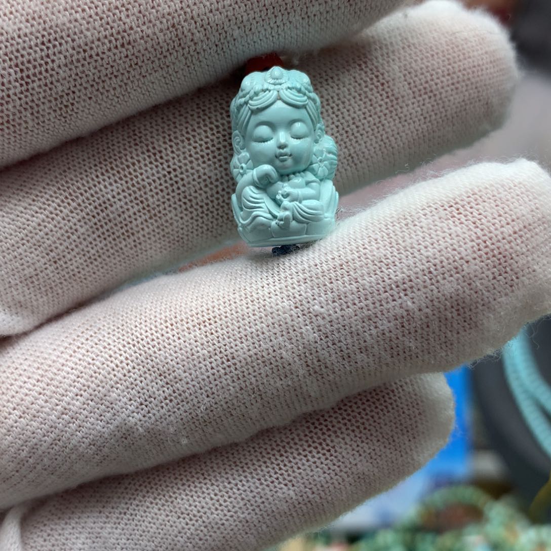 绿松石挂件未镶嵌