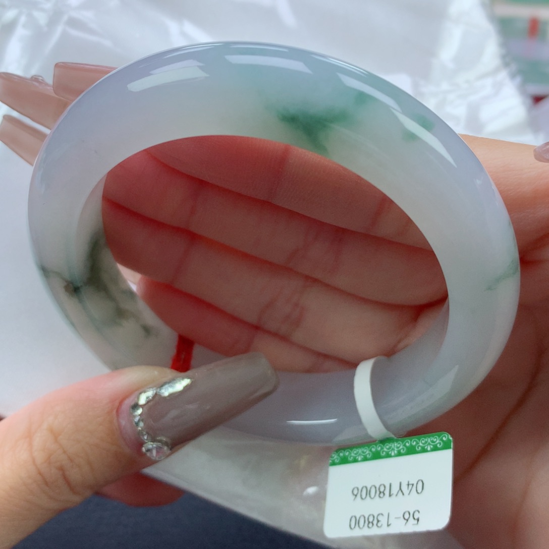 翡翠手镯未镶嵌56.6正圈