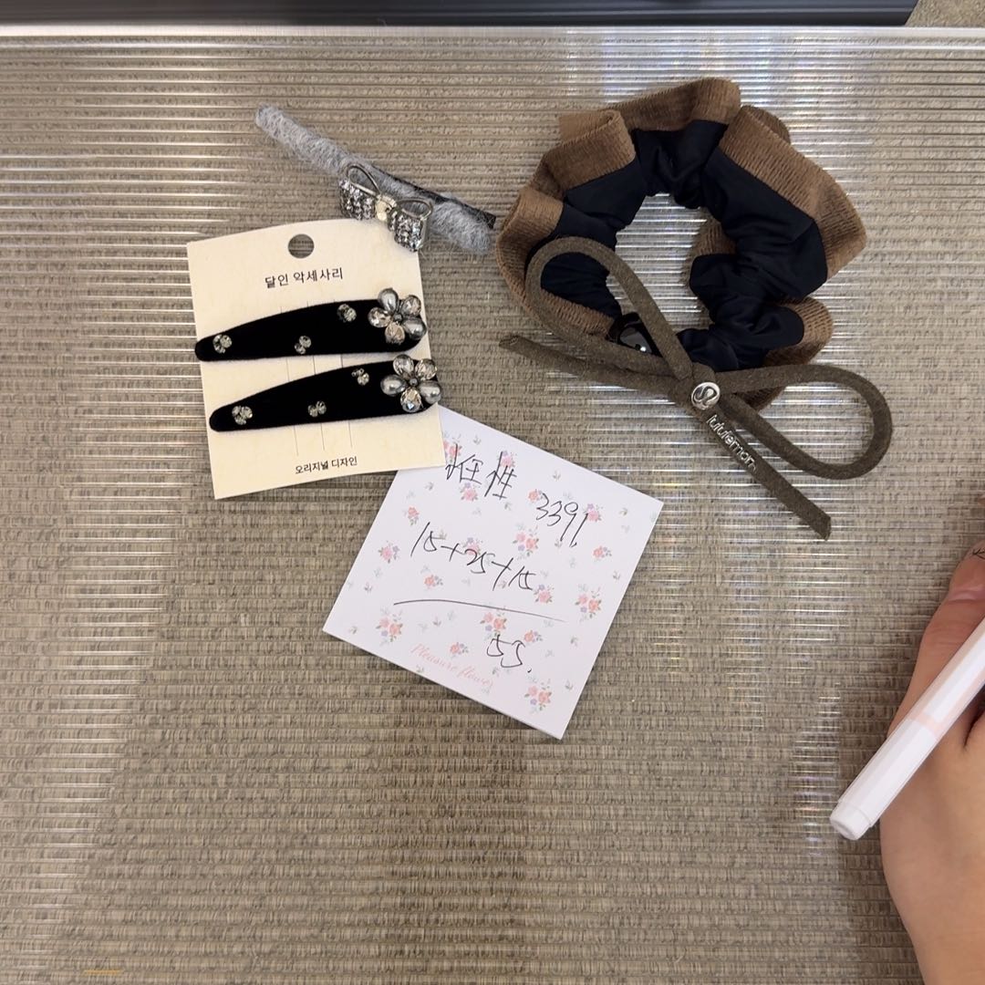 皮质铁合金发夹发圈