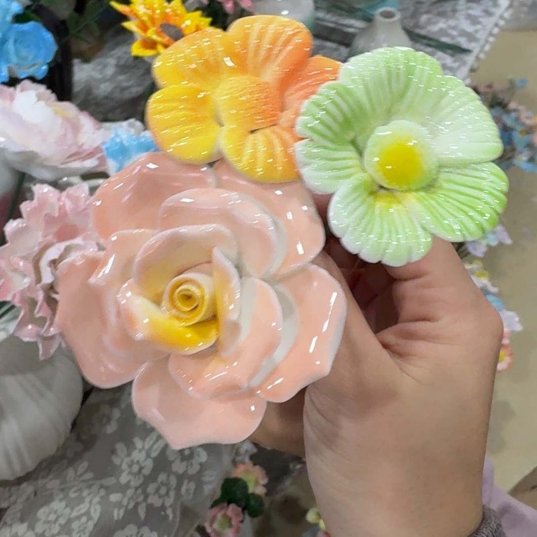 陶瓷花拍满20元发货，退款的拉黑