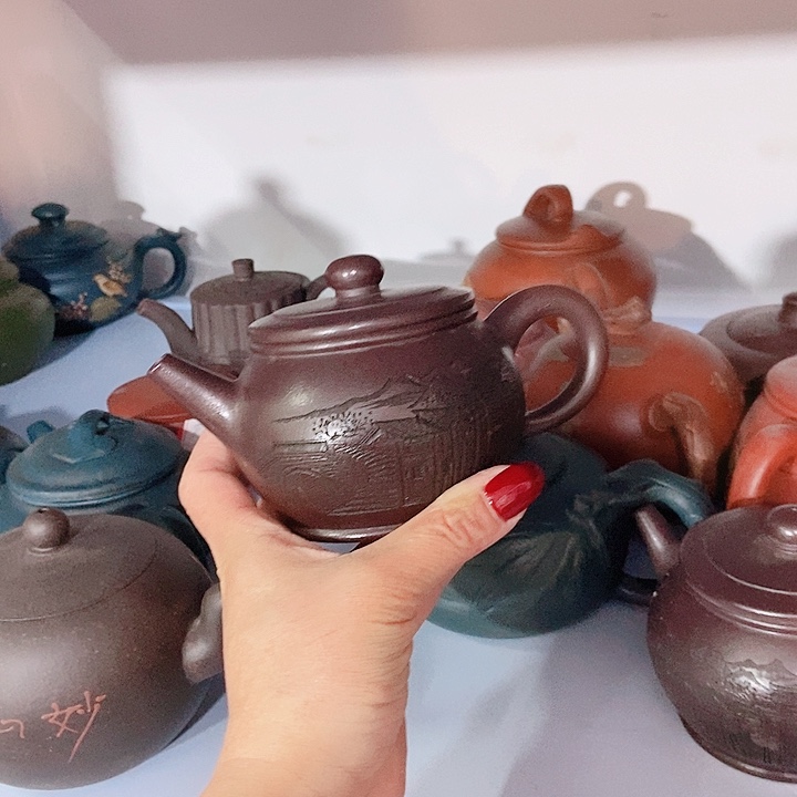 紫砂茶杯宜兴紫砂全手工制作