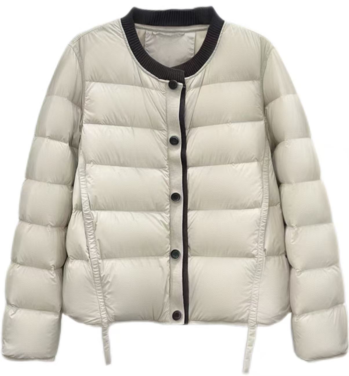 【zonefive】时尚百搭轻羽绒短款保暖白鸭绒羽绒服ZYD095