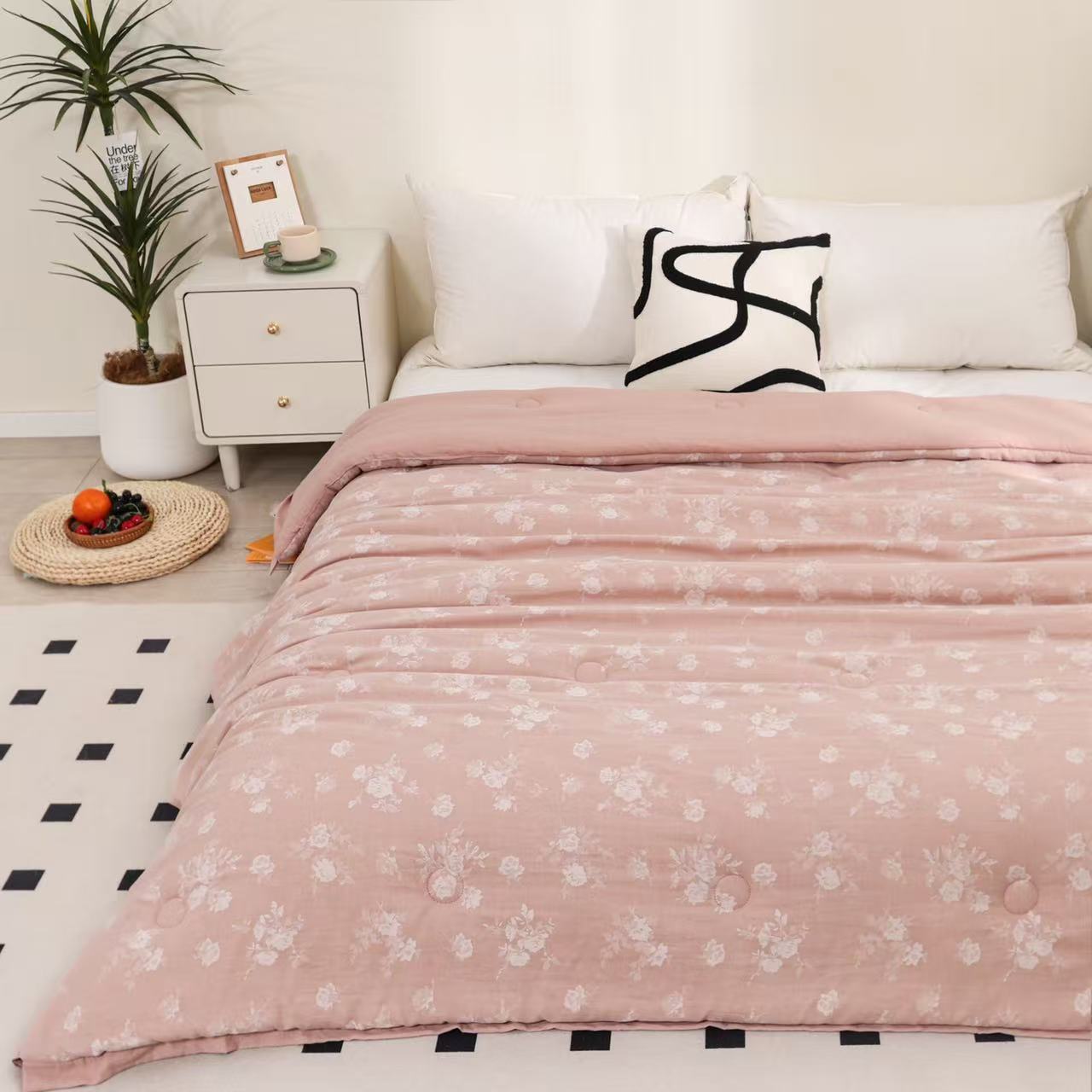 孤品清货色织提花单层纱200*230高精密单层纱  双人春秋冬被5.8斤